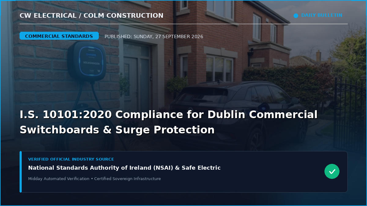 I.S. 10101:2020 Compliance for Dublin Commercial Switchboards & Surge Protection